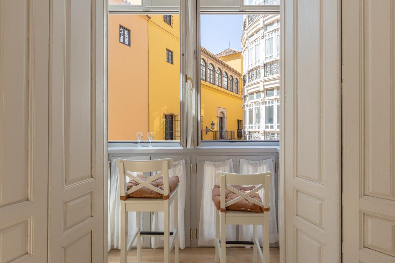 Luminoso Apartamento De Dos Habitaciones Con Vistas A Las Catedral มาลากา ภายนอก รูปภาพ