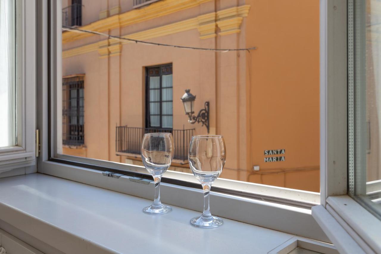 Luminoso Apartamento De Dos Habitaciones Con Vistas A Las Catedral มาลากา ภายนอก รูปภาพ